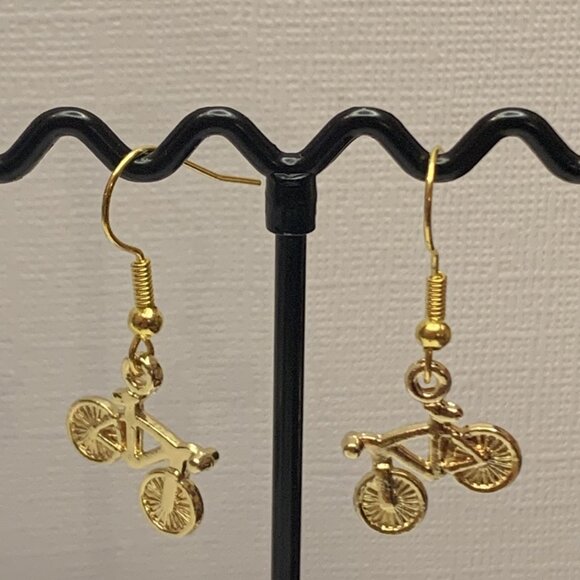 Bike Earring, Bicycle Earring, Biking, Gift Idea, Novelty Earring, Silly Earring - Picture 6 of 7